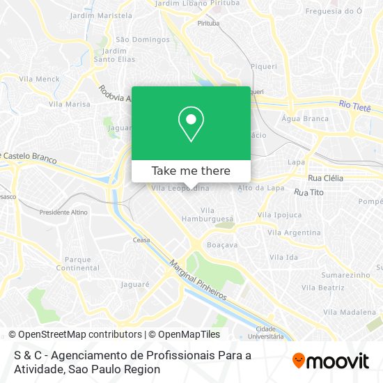 S & C - Agenciamento de Profissionais Para a Atividade map