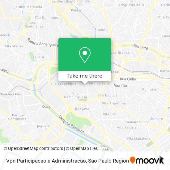 Mapa Vpn Participacao e Administracao