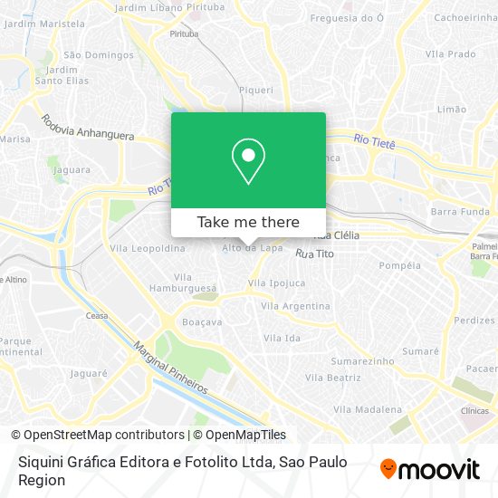 Siquini Gráfica Editora e Fotolito Ltda map