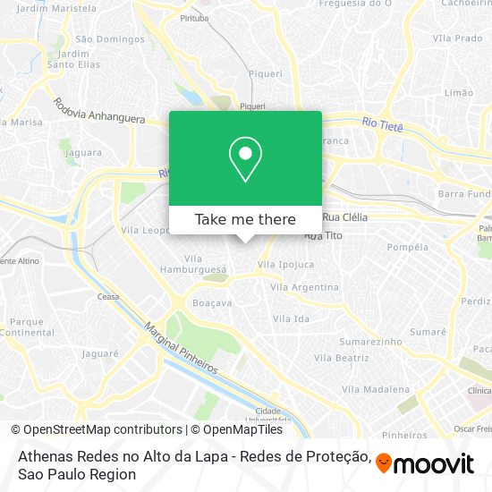 Athenas Redes no Alto da Lapa - Redes de Proteção map