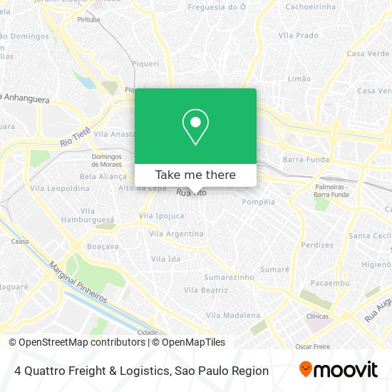 Mapa 4 Quattro Freight & Logistics