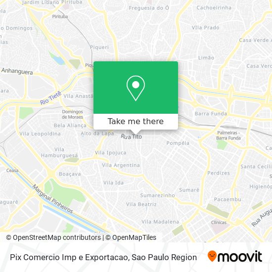 Pix Comercio Imp e Exportacao map