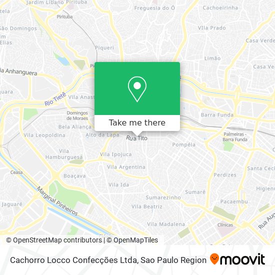 Cachorro Locco Confecções Ltda map