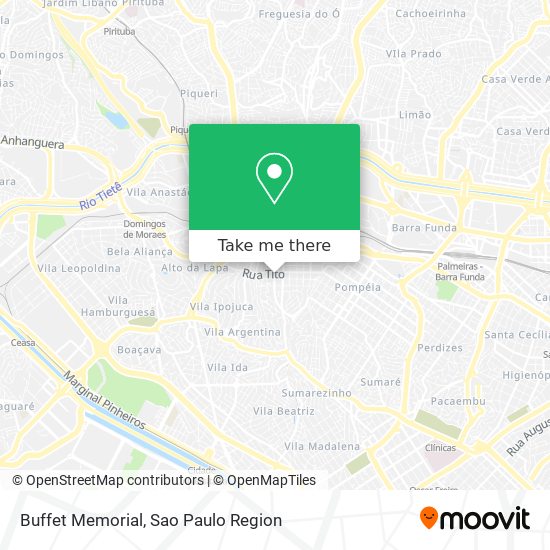Buffet Memorial map
