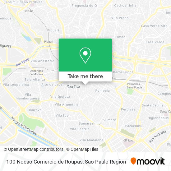 100 Nocao Comercio de Roupas map