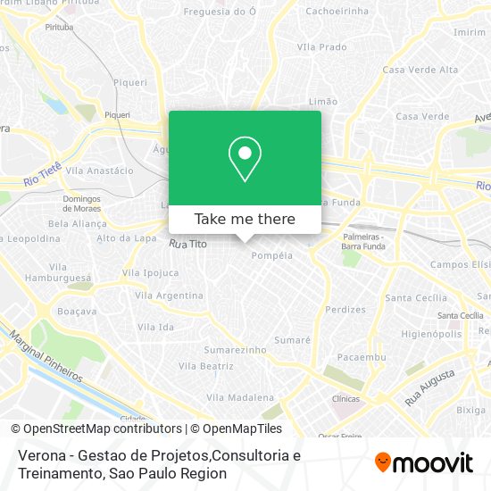 Mapa Verona - Gestao de Projetos,Consultoria e Treinamento