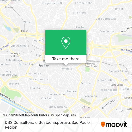 Mapa DBS Consultoria e Gestao Esportiva