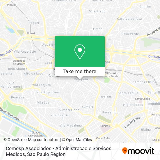 Cemesp Associados - Administracao e Servicos Medicos map