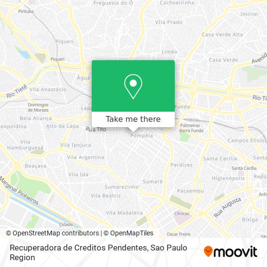 Recuperadora de Creditos Pendentes map