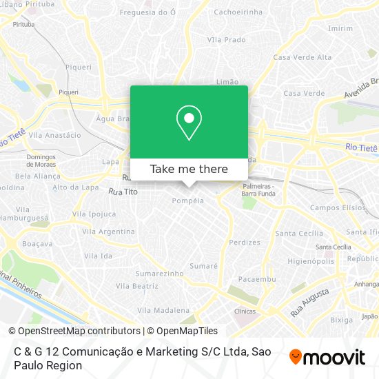 C & G 12 Comunicação e Marketing S / C Ltda map