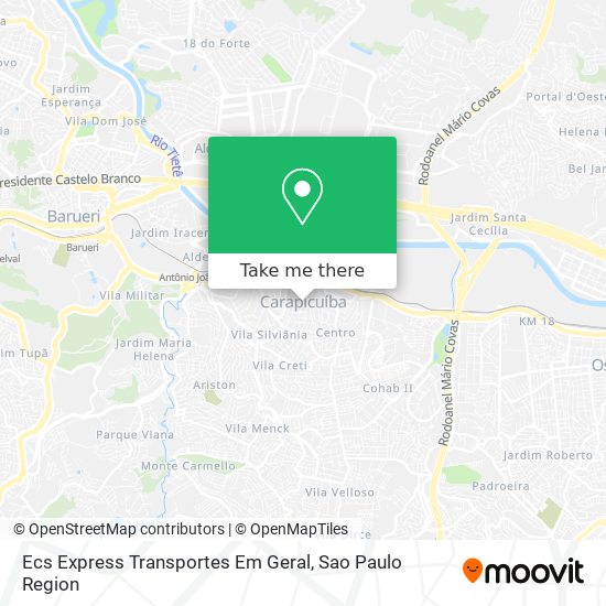 Ecs Express Transportes Em Geral map