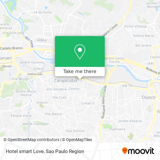 Mapa Hotel smart Love