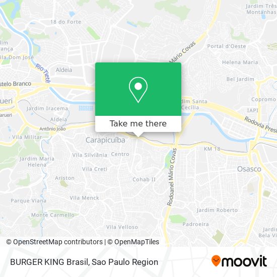 BURGER KING Brasil map