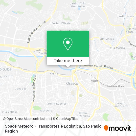 Space Meteoro - Transportes e Logistica map