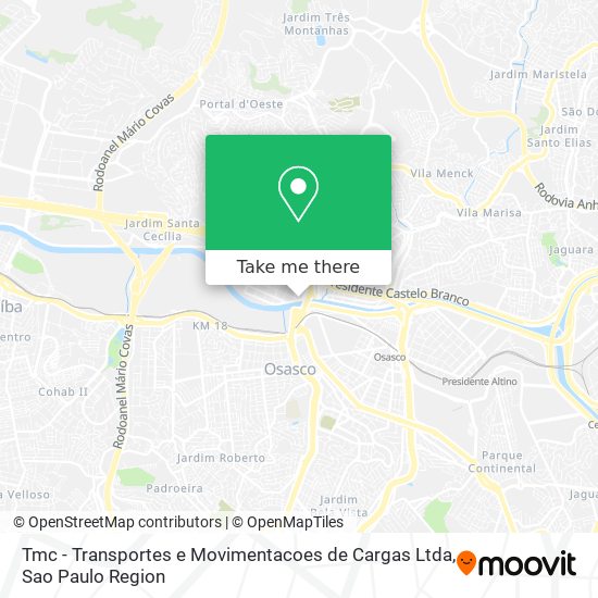 Tmc - Transportes e Movimentacoes de Cargas Ltda map