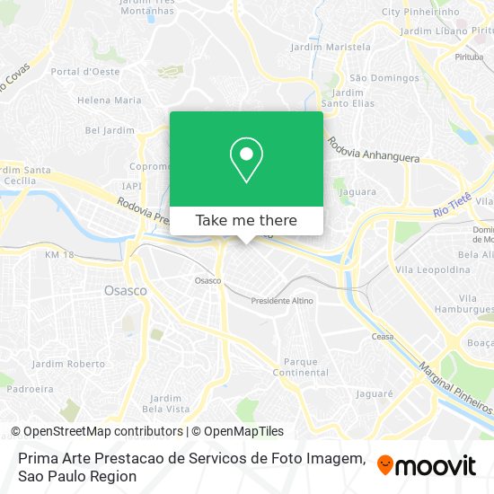 Prima Arte Prestacao de Servicos de Foto Imagem map
