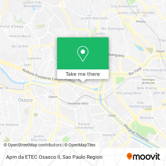 Apm da ETEC Osasco II map