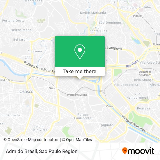 Adm do Brasil map