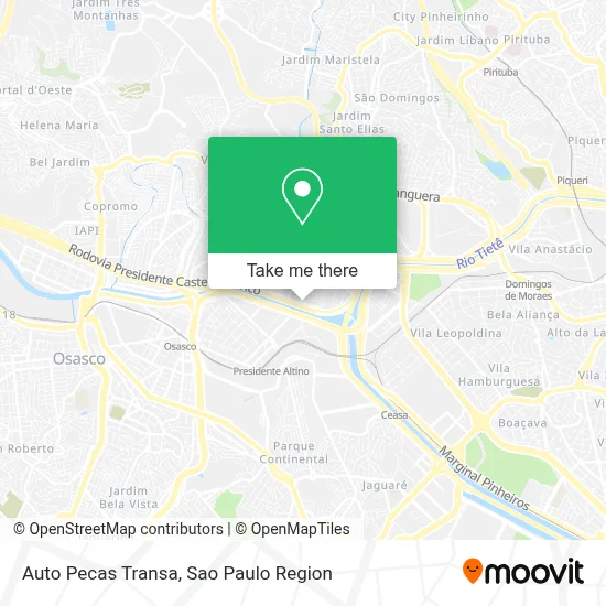 Auto Pecas Transa map