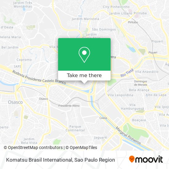 Komatsu Brasil International map