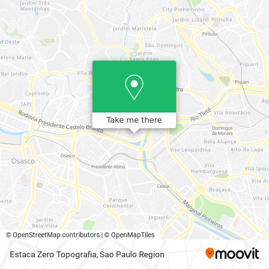 Estaca Zero Topografia map