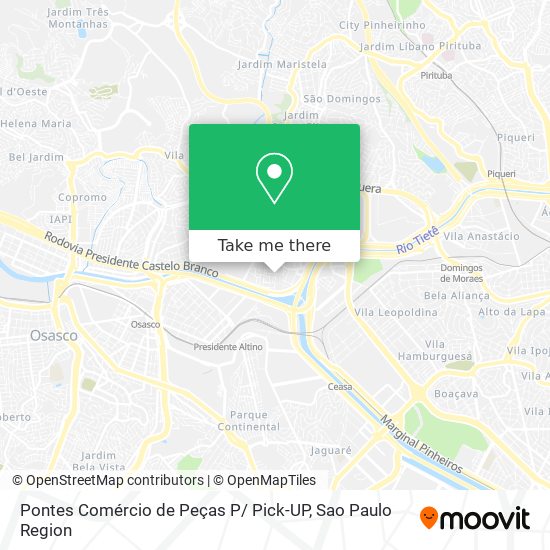 Pontes Comércio de Peças P/ Pick-UP map