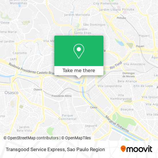 Transgood Service Express map