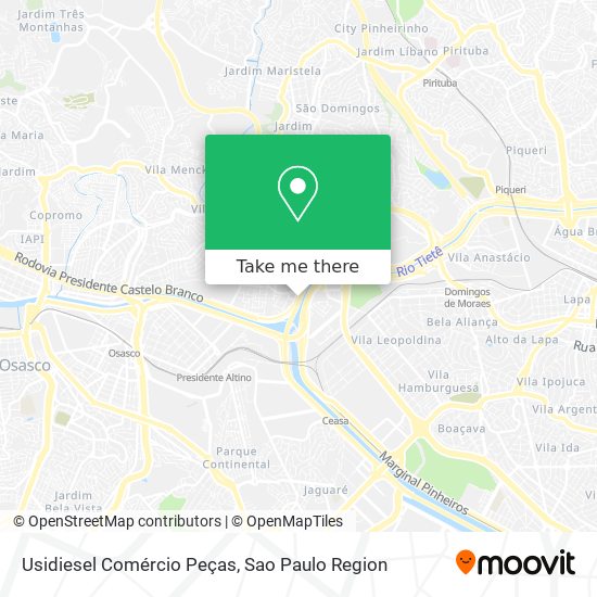 Usidiesel Comércio Peças map