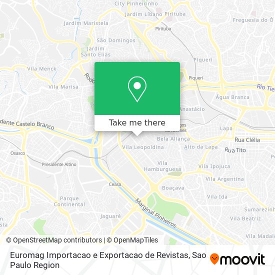 Euromag Importacao e Exportacao de Revistas map