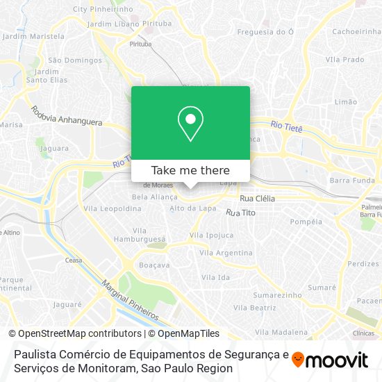 Paulista Comércio de Equipamentos de Segurança e Serviços de Monitoram map