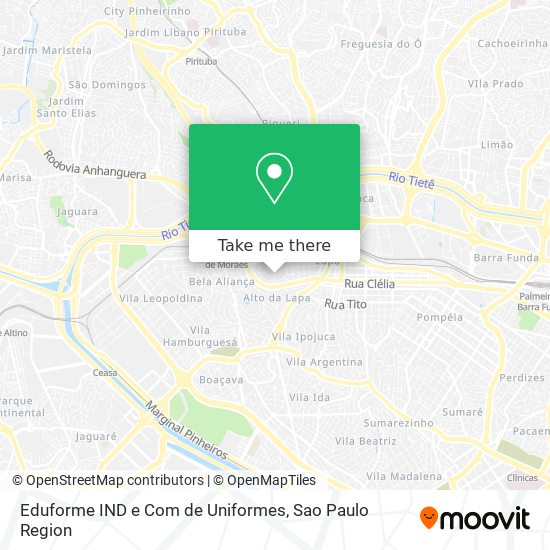 Mapa Eduforme IND e Com de Uniformes