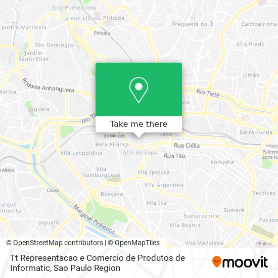Tt Representacao e Comercio de Produtos de Informatic map