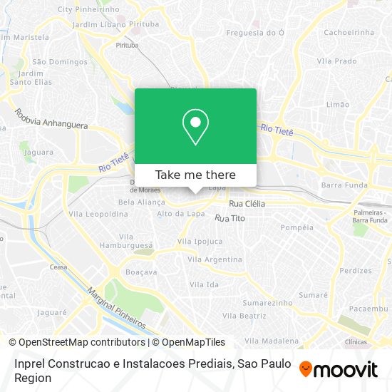 Inprel Construcao e Instalacoes Prediais map