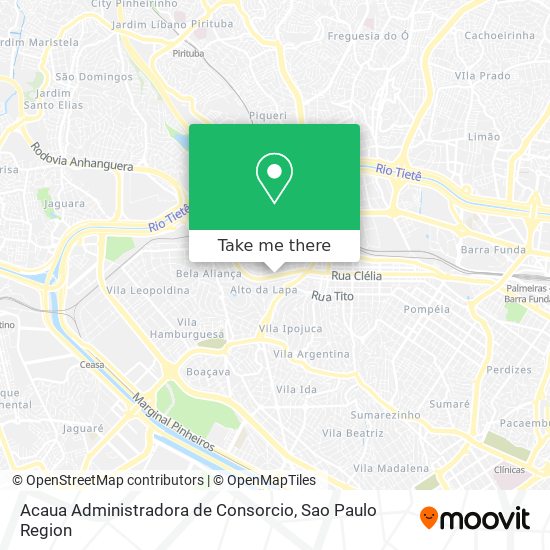 Acaua Administradora de Consorcio map