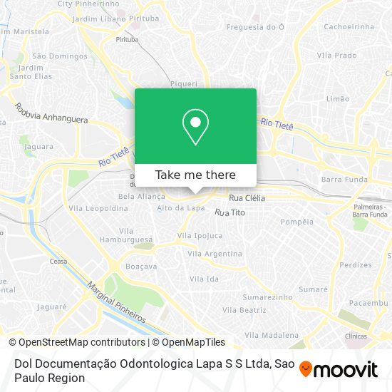 Dol Documentação Odontologica Lapa S S Ltda map