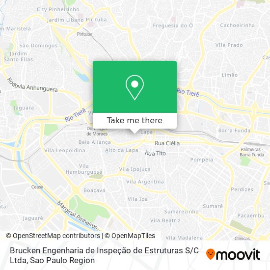 Mapa Brucken Engenharia de Inspeção de Estruturas S / C Ltda