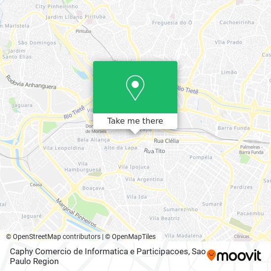 Caphy Comercio de Informatica e Participacoes map