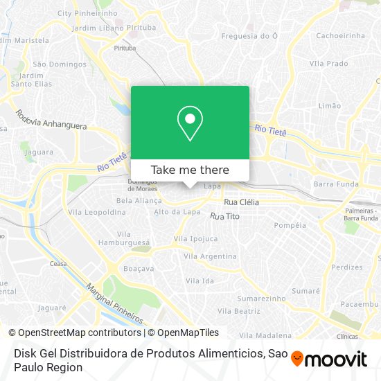 Mapa Disk Gel Distribuidora de Produtos Alimenticios