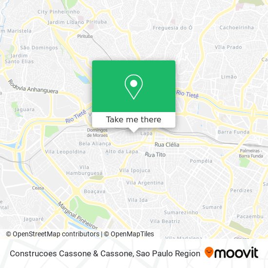 Construcoes Cassone & Cassone map