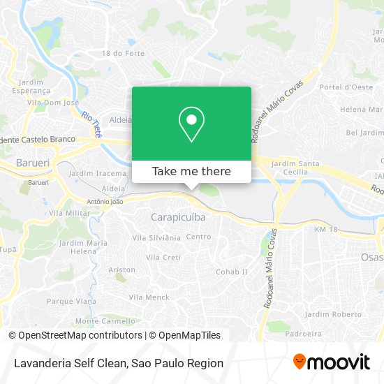 Lavanderia Self Clean map