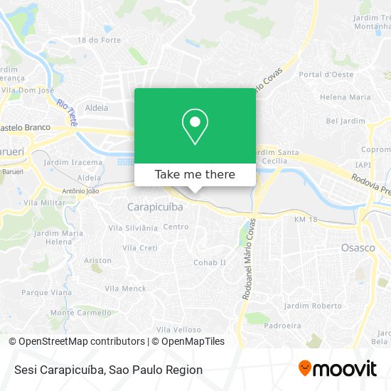 Sesi Carapicuíba map