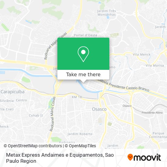 Metax Express Andaimes e Equipamentos map