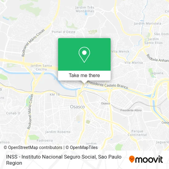 INSS - Instituto Nacional Seguro Social map