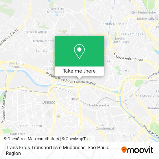 Trans Frois Transportes e Mudancas map
