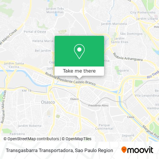 Transgasbarra Transportadora map
