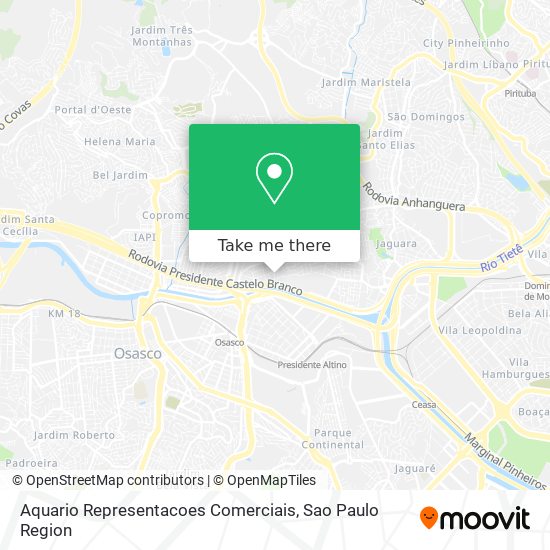Aquario Representacoes Comerciais map