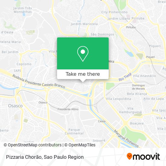 Pizzaria Chorão map