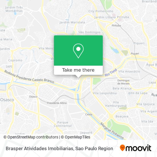 Mapa Brasper Atividades Imobiliarias