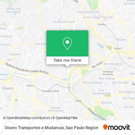 Disero Transportes e Mudancas map