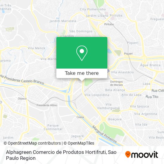 Alphagreen Comercio de Produtos Hortifruti map